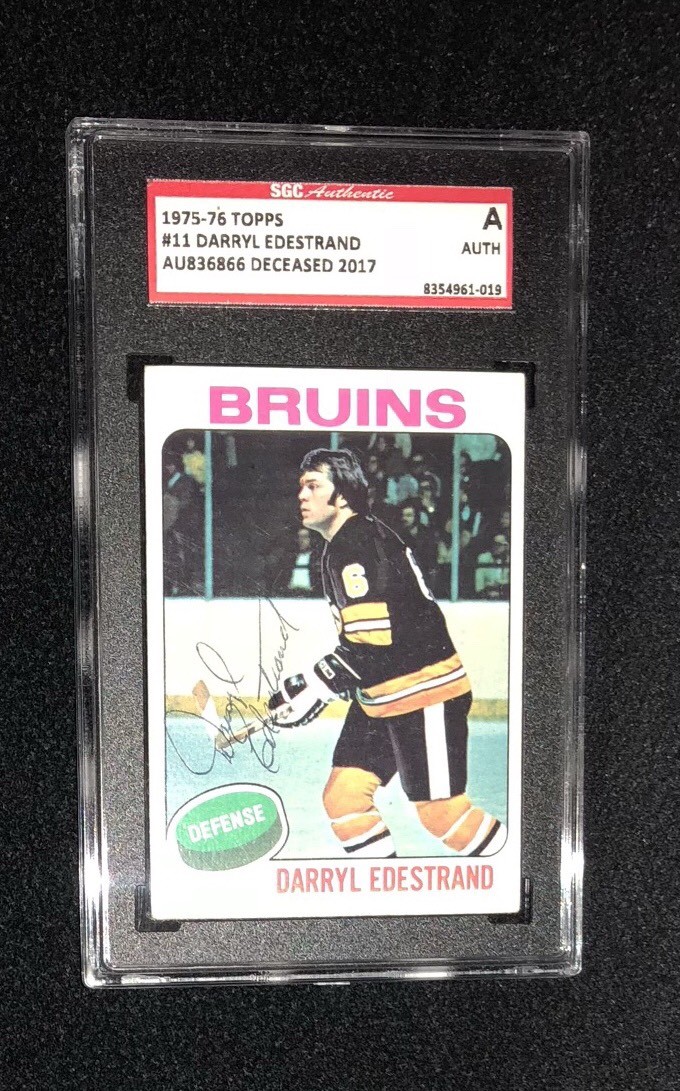 DARRYL EDESTRAND 1975/76 TOPPS CARD #11 SGC AUTHENTICATED