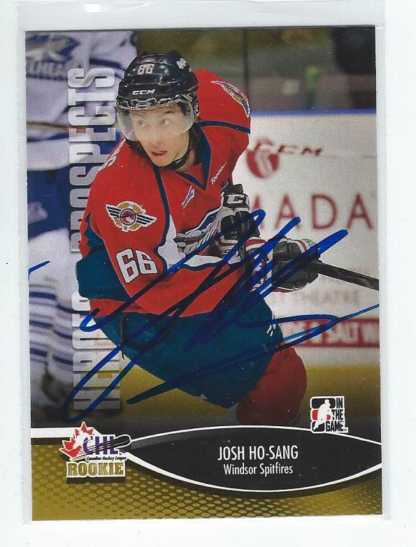 Josh Ho-Sang Signed 2012/13 Heroes and Prospects Card #36