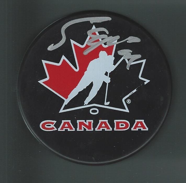 Sam Gagner Signed Team Canada Puck Detroit Red Wings