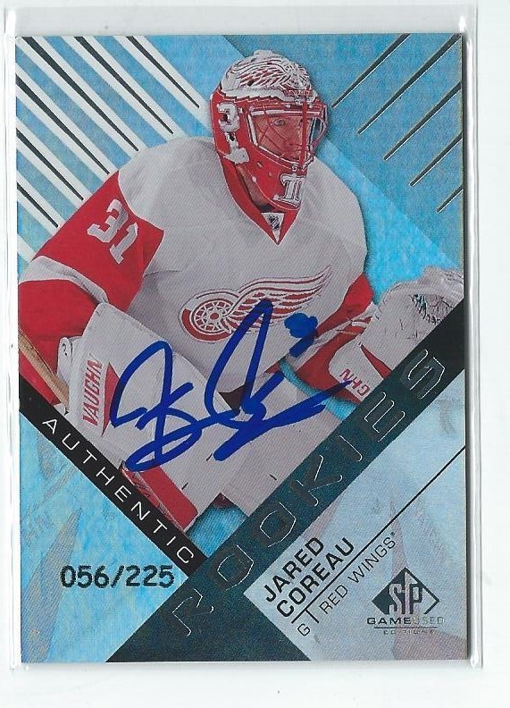 Jared Coreau Signed 2016/17 Upper Deck SP Authentic Rookies Card #138