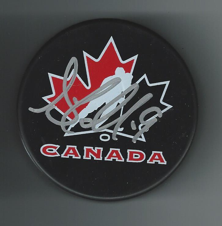 Shawn Lalonde Signed Team Canada Puck