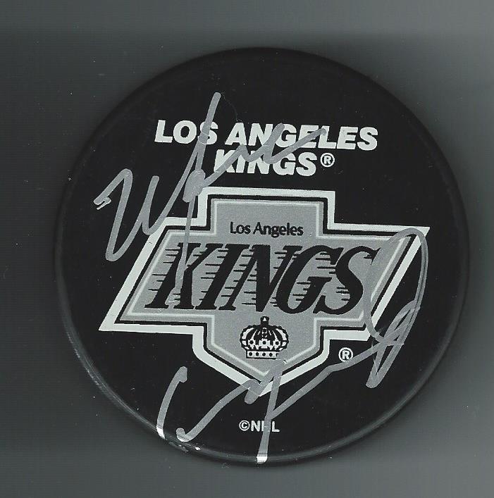 Marc Crawford Signed Los Angeles Kings Puck