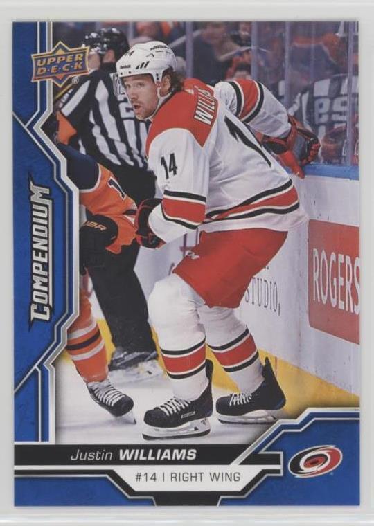 Carolina Hurricanes 2018-19 Upper Deck Compendium Blue Parallel 13 Card Team Set