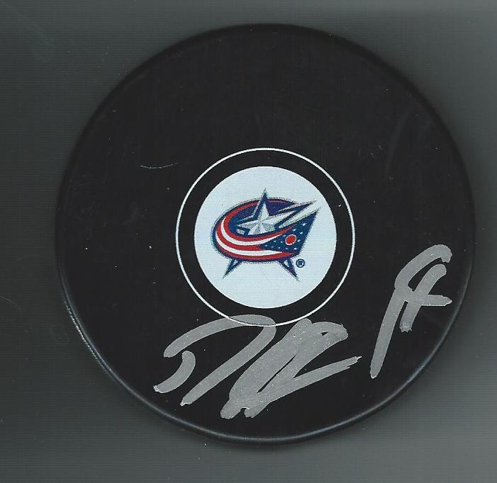 Dean Kukan Signed Columbus Blue Jackets Puck