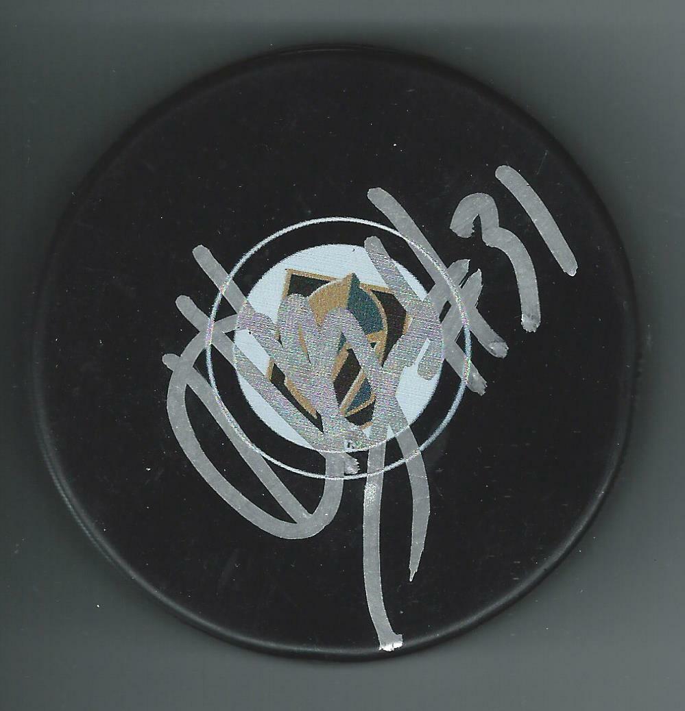 Maksim Zhukov Signed Vegas Golden Knights Puck
