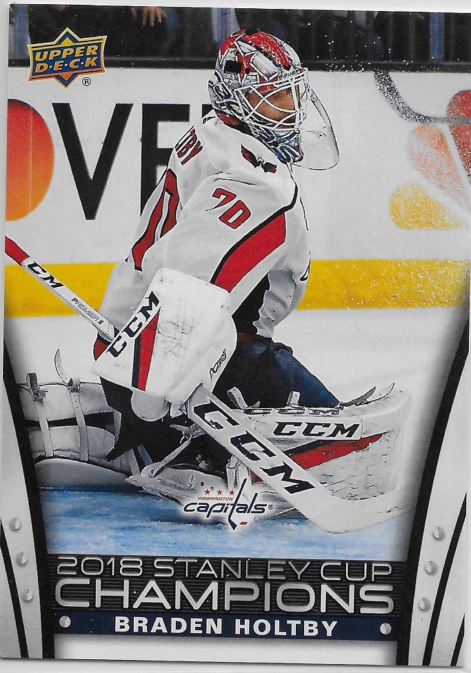 Braden Holtby 2018 Upper Deck Stanley Cup Capitals Hockey Short Print Card #SP-6