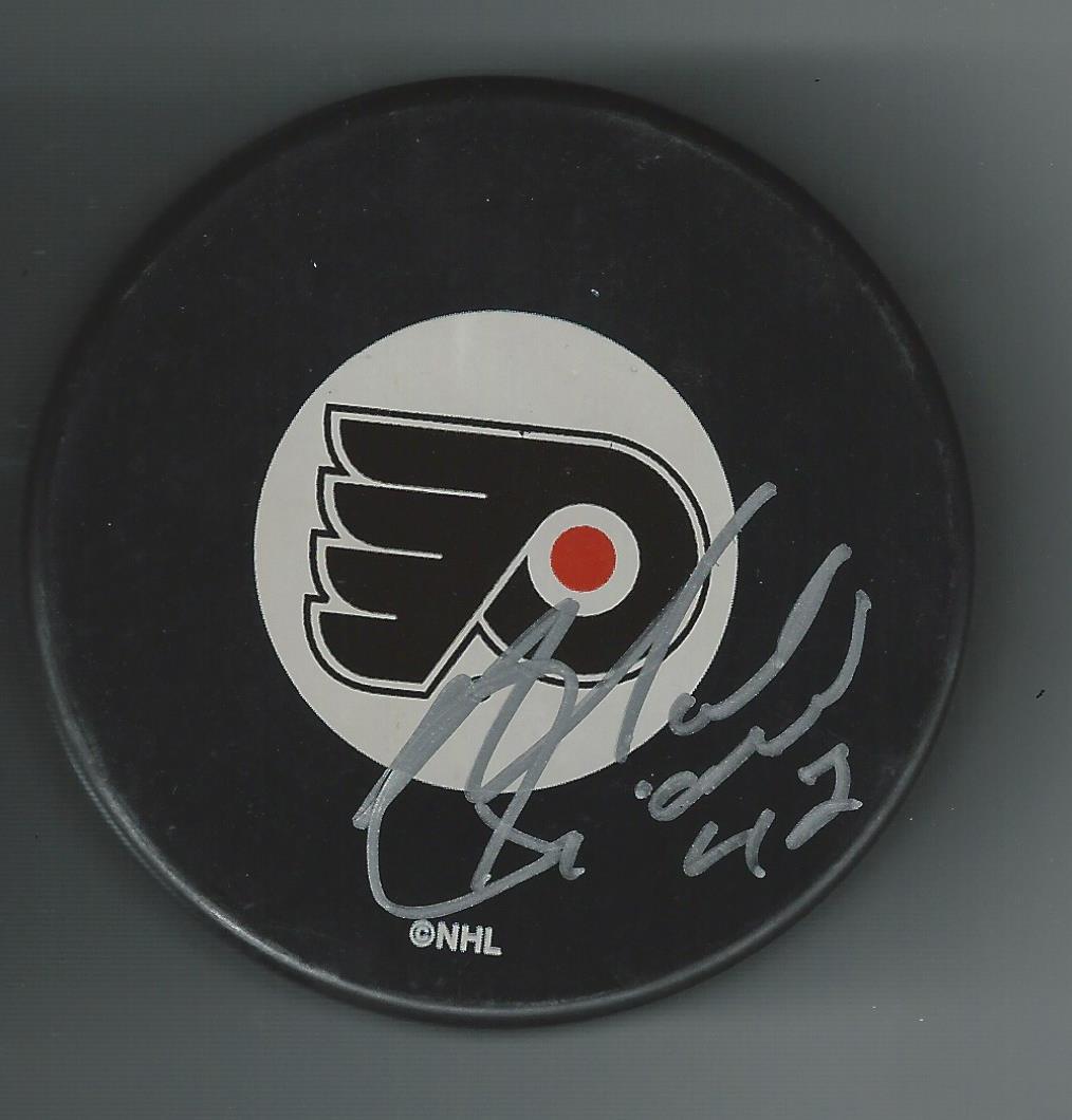 Michel Picard Signed Philadelphia Flyers Puck