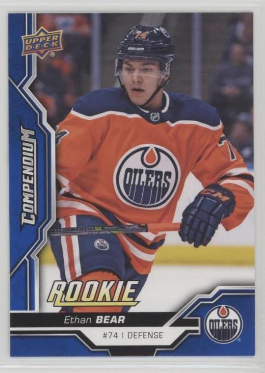 Edmonton Oilers 2018-19 Upper Deck Compendium Blue Parallel Card Team Set