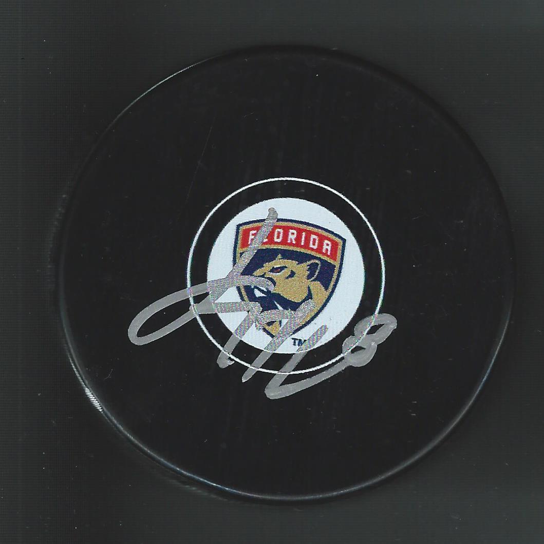 Jayce Hawryluk Signed Florida Panthers Puck