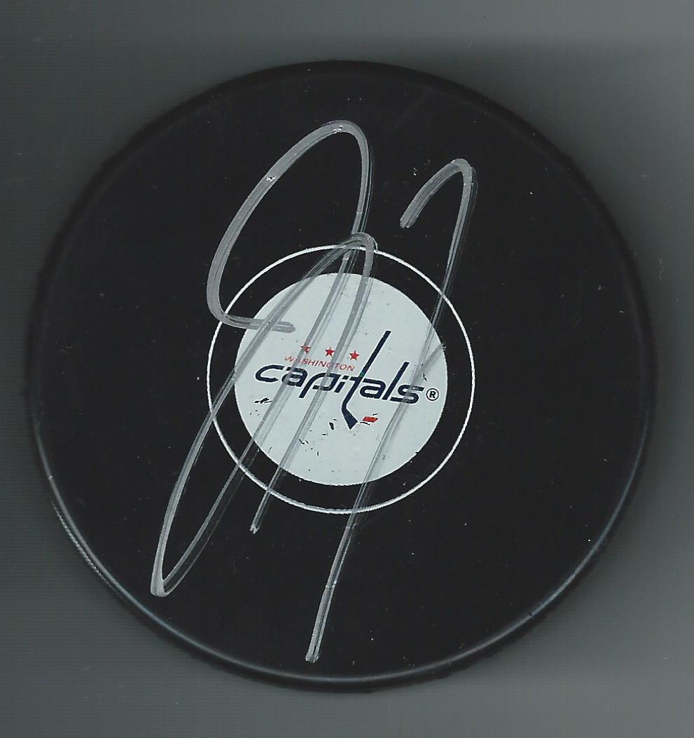 Dmitrij Jaskin Signed Washington Capitals Puck