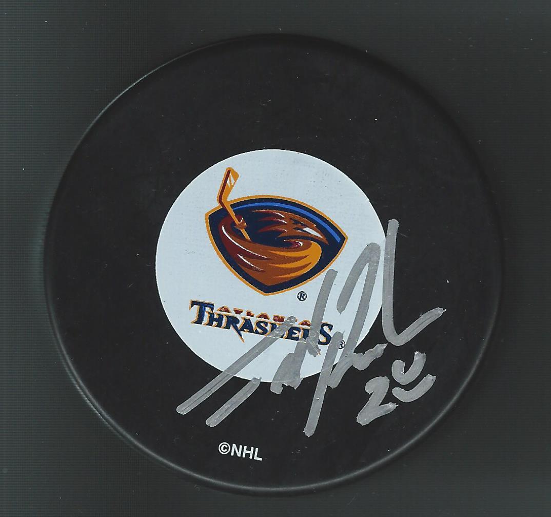 Todd Reirden Signed Atlanta Thrashers Puck