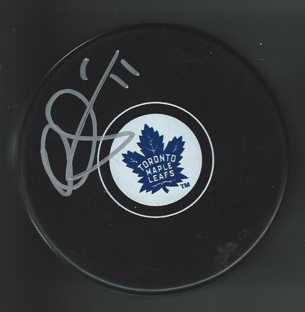 Olli Jokinen Signed Toronto Maple Leafs Puck