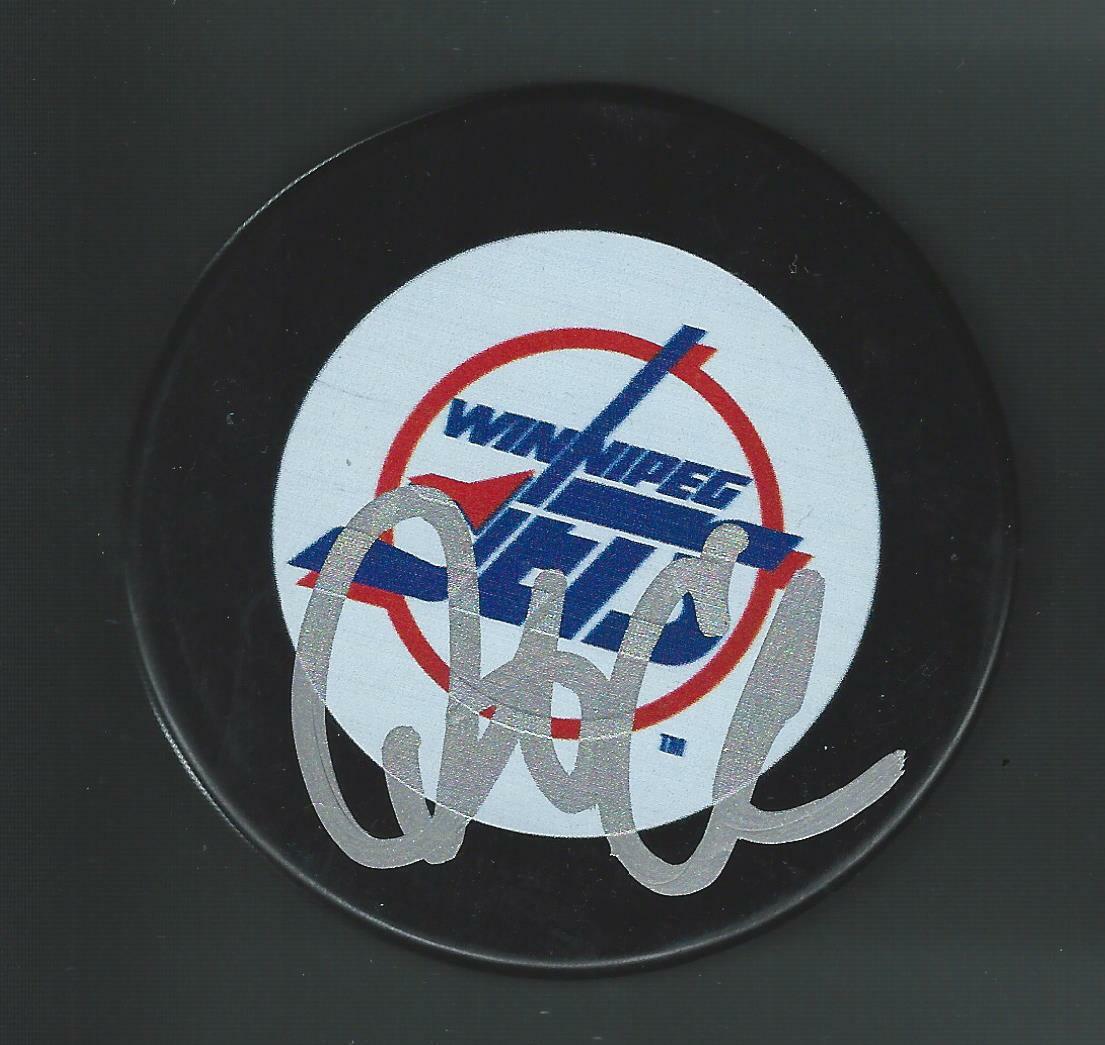 Danton Cole Signed Winnipeg Jets Puck