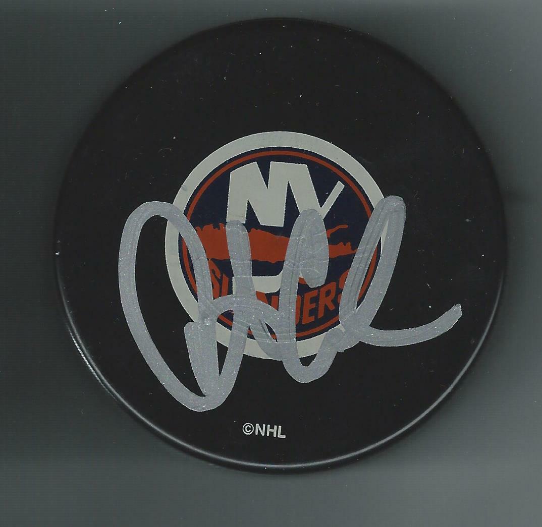 Danton Cole Signed New York Islanders Puck
