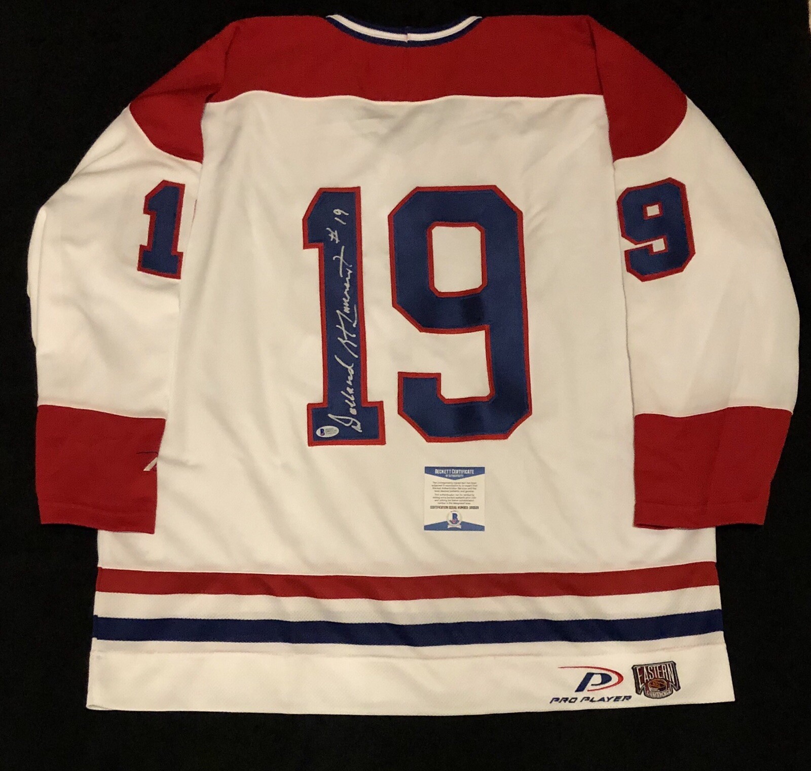 Dollard St Laurent Signed Montreal Canadiens Pro Player Jersey NWOT Beckett COA