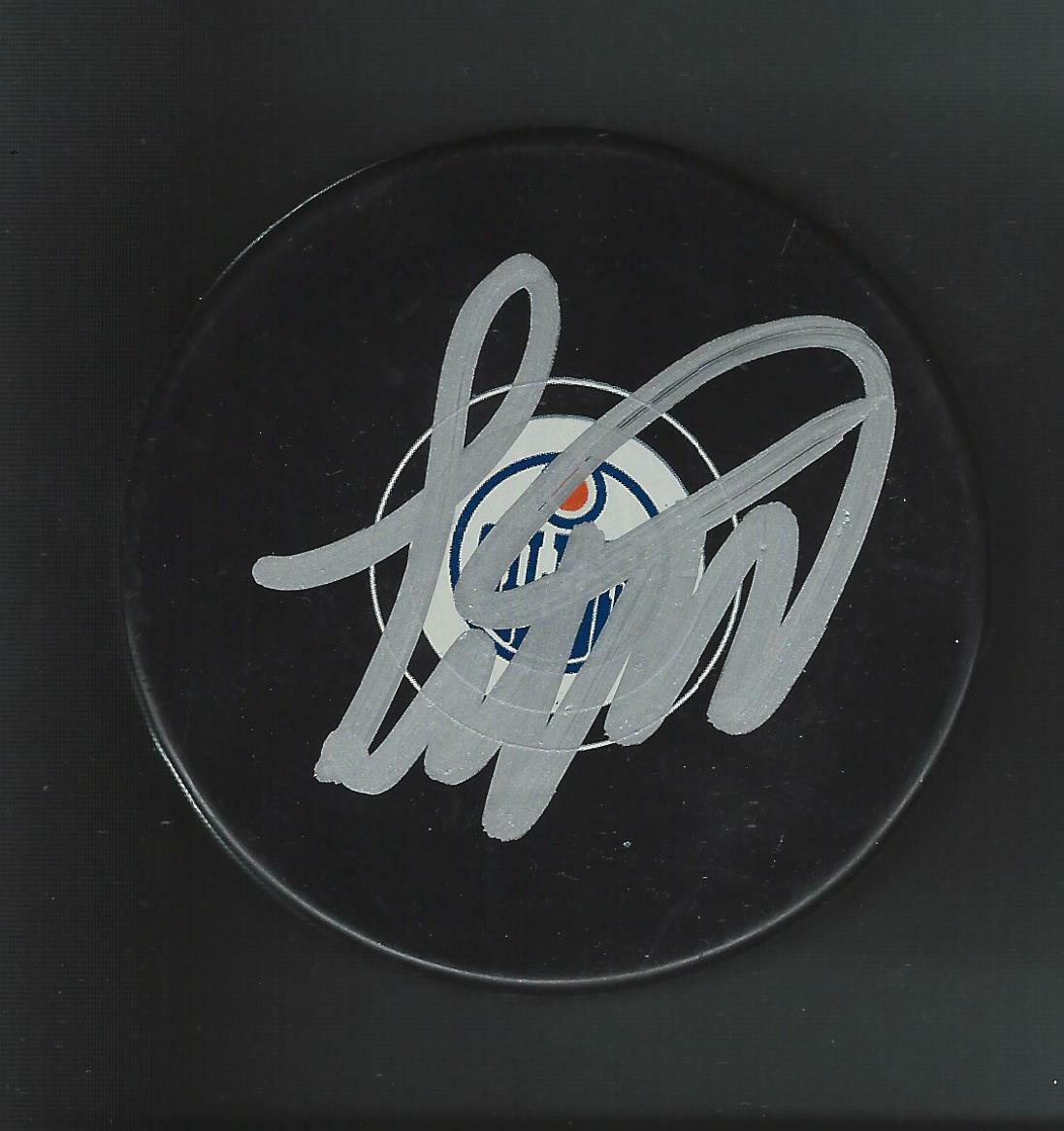 Todd Marchant Signed Edmonton Oilers Puck