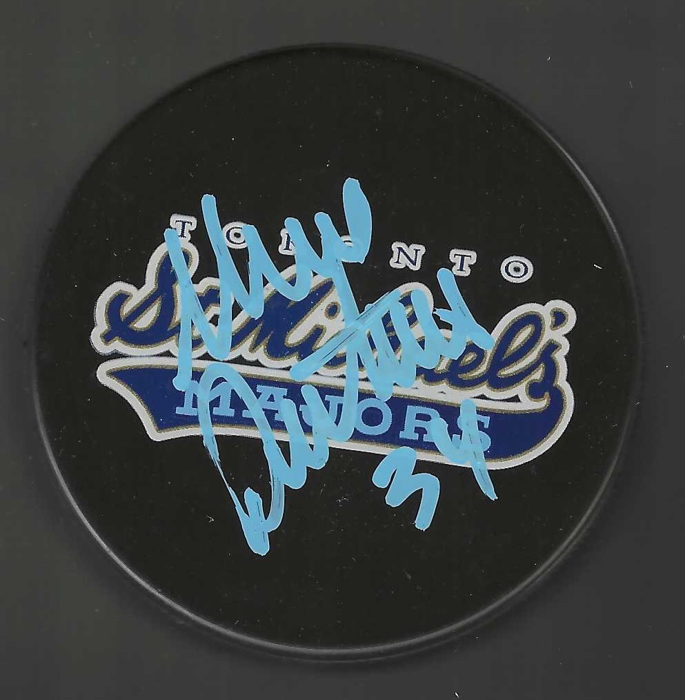 Mike Danton Signed Toronto St Mikes Majors Puck St Louis Blues New Jersey Devils