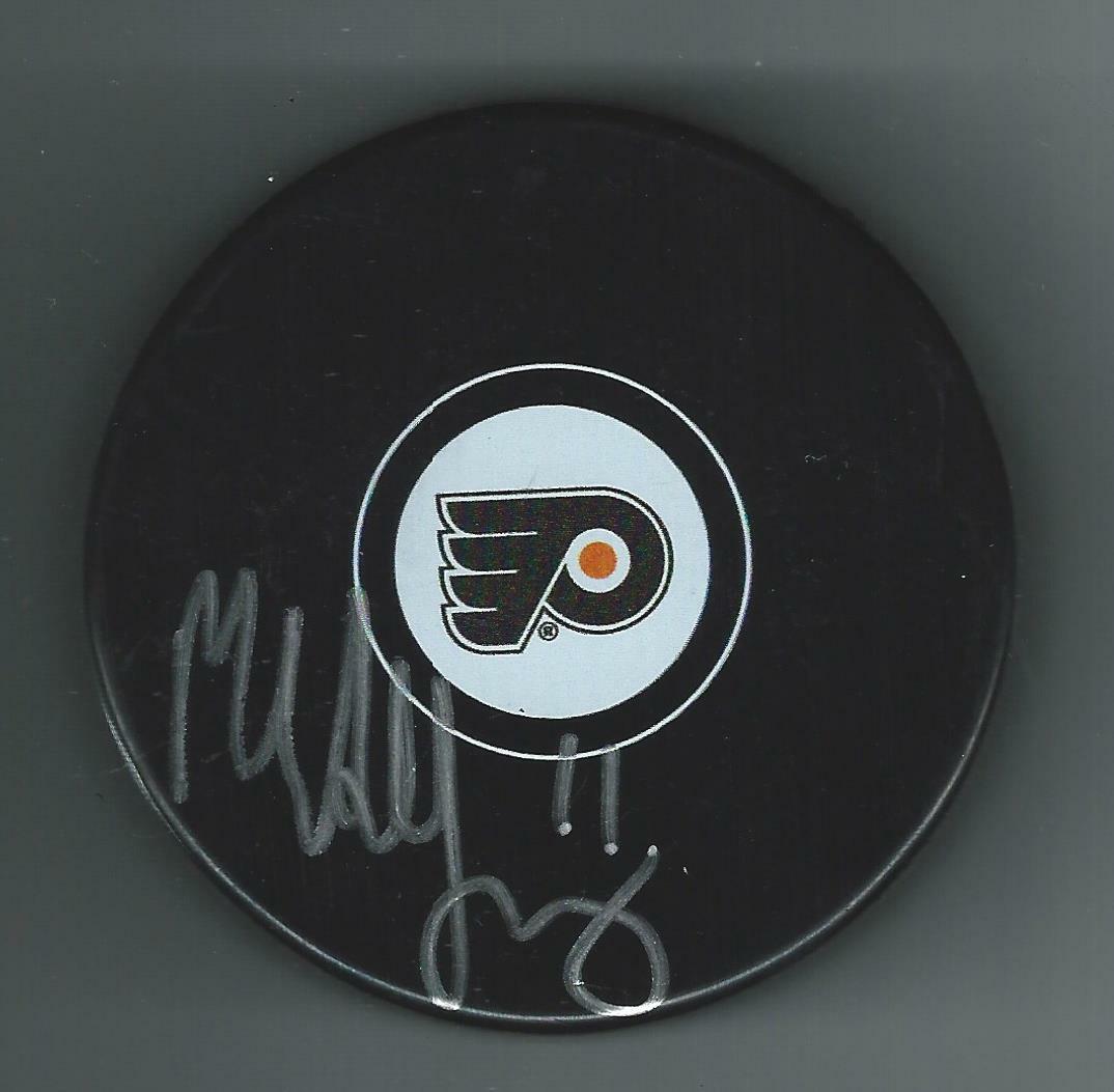 Mike Sillinger Signed Philadelphia Flyers Puck