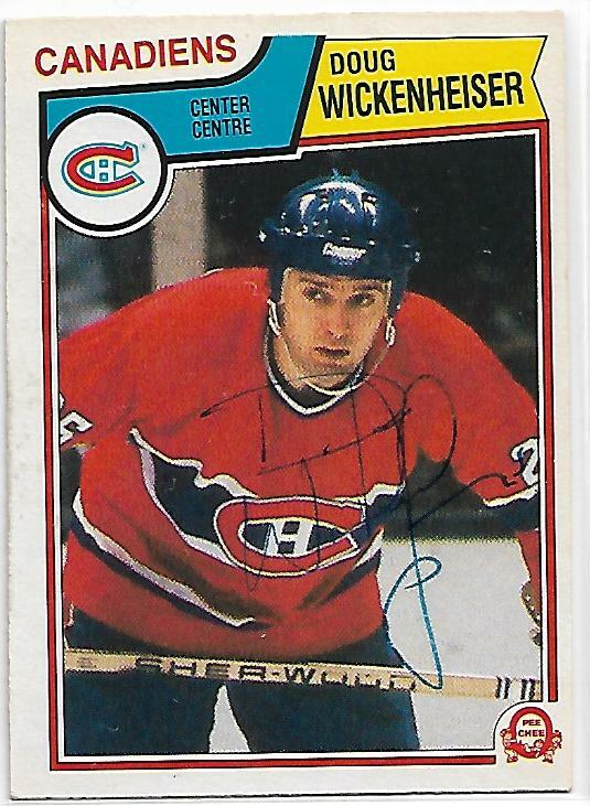 Doug Wickenheiser Signed 1983-84 O-Pee-Chee Montreal Canadiens Card #202
