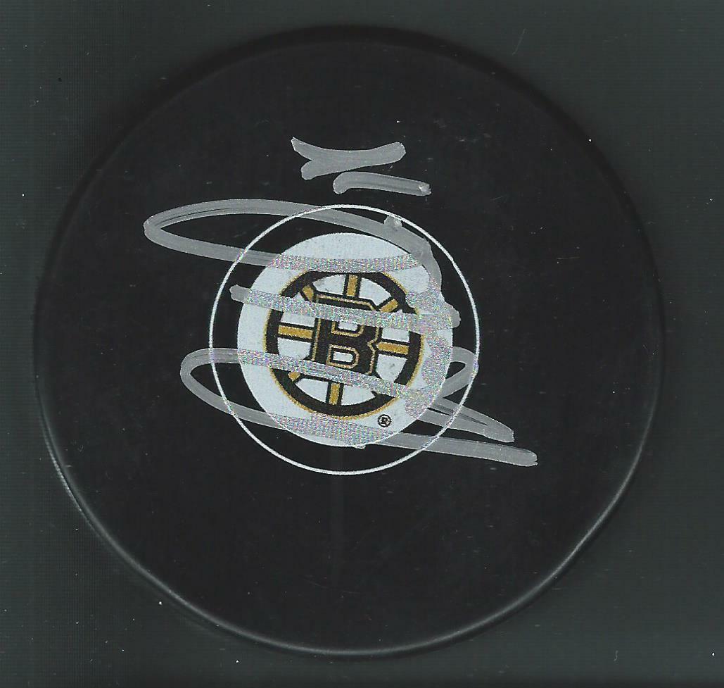 Rob DiMaio Signed Boston Bruins Puck