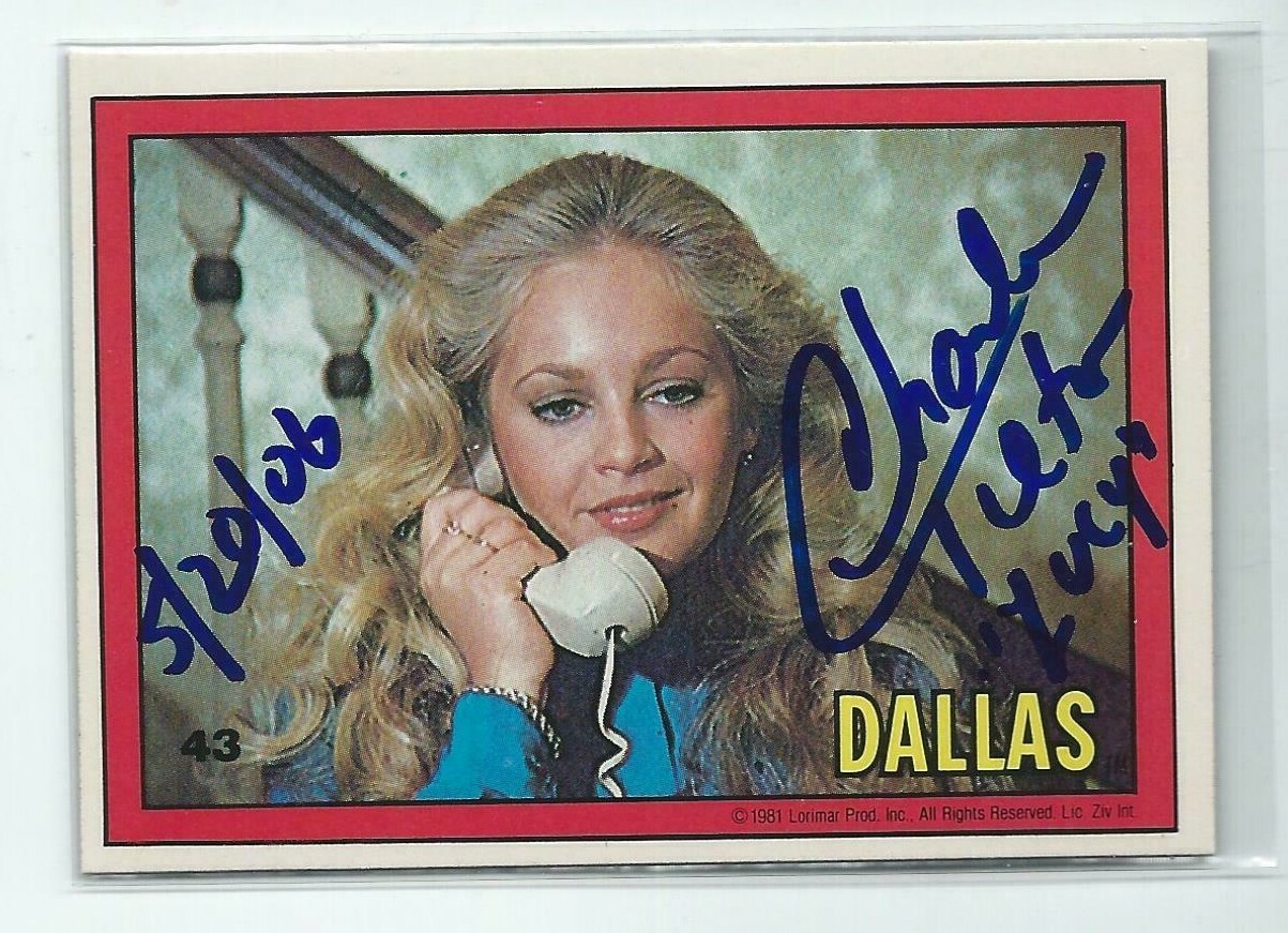 Charlene Tilton Signed 1981 Lorimar Productions Dallas Puzzle Piece Card
