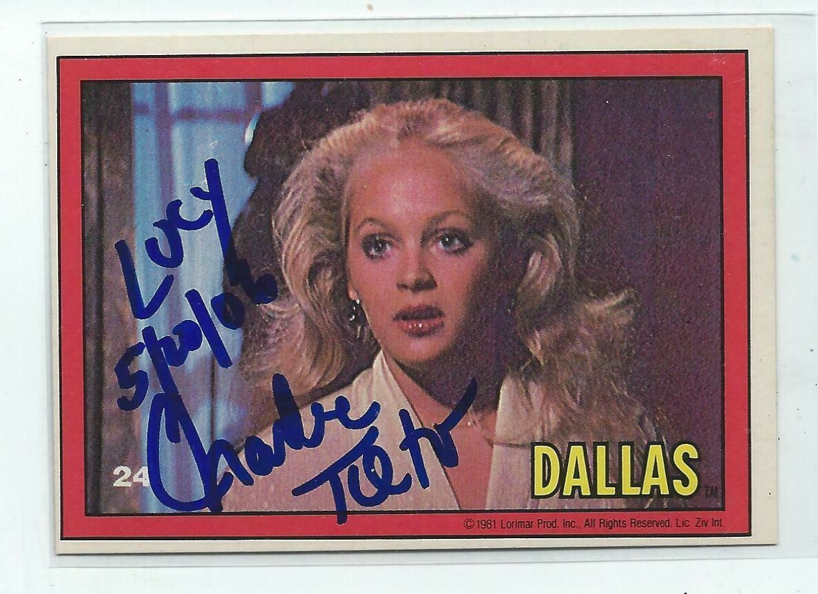 Charlene Tilton Signed 1981 Lorimar Productions Dallas Puzzle Piece Card
