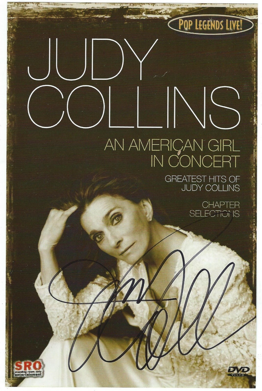 Judy Collins Signed An American Girl In Concert Pop Legends Live DVD Cover