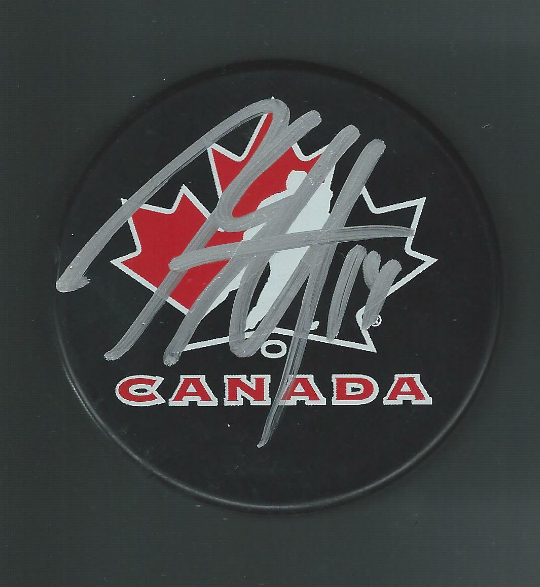 Marc Staal Signed Team Canada Hockey Puck New York Rangers