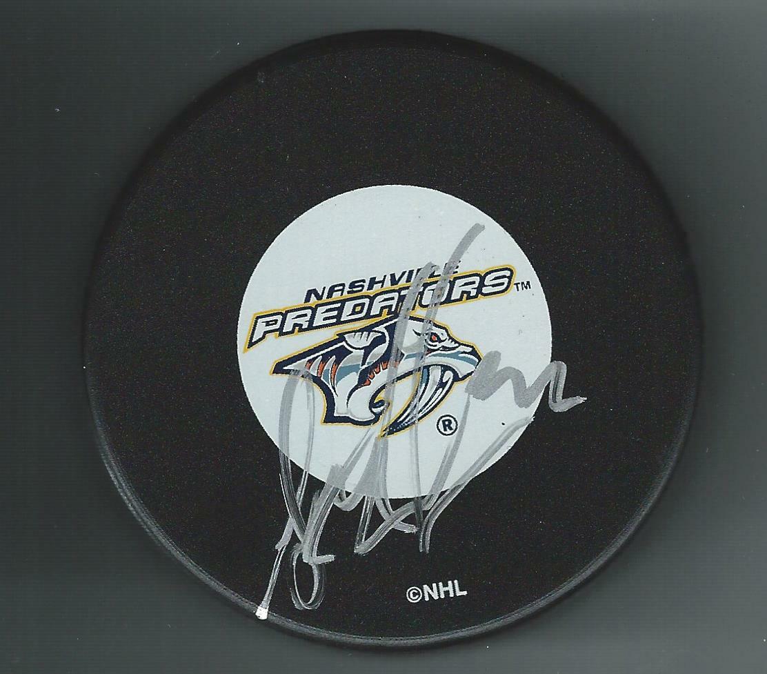 Scott Walker Signed Nashville Predators Puck
