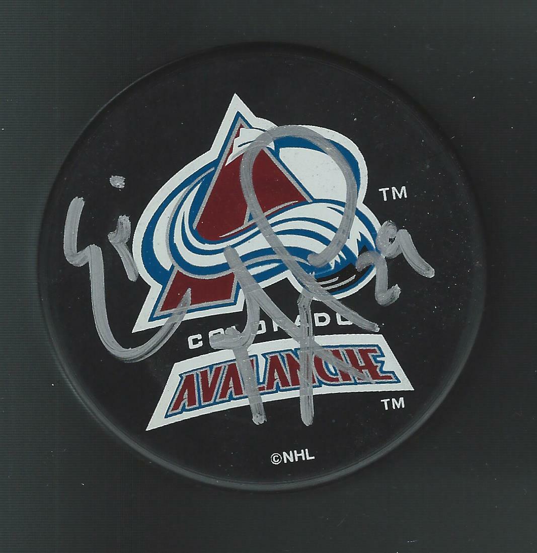 Eric Messier Signed Colorado Avalanche Souvenir Puck