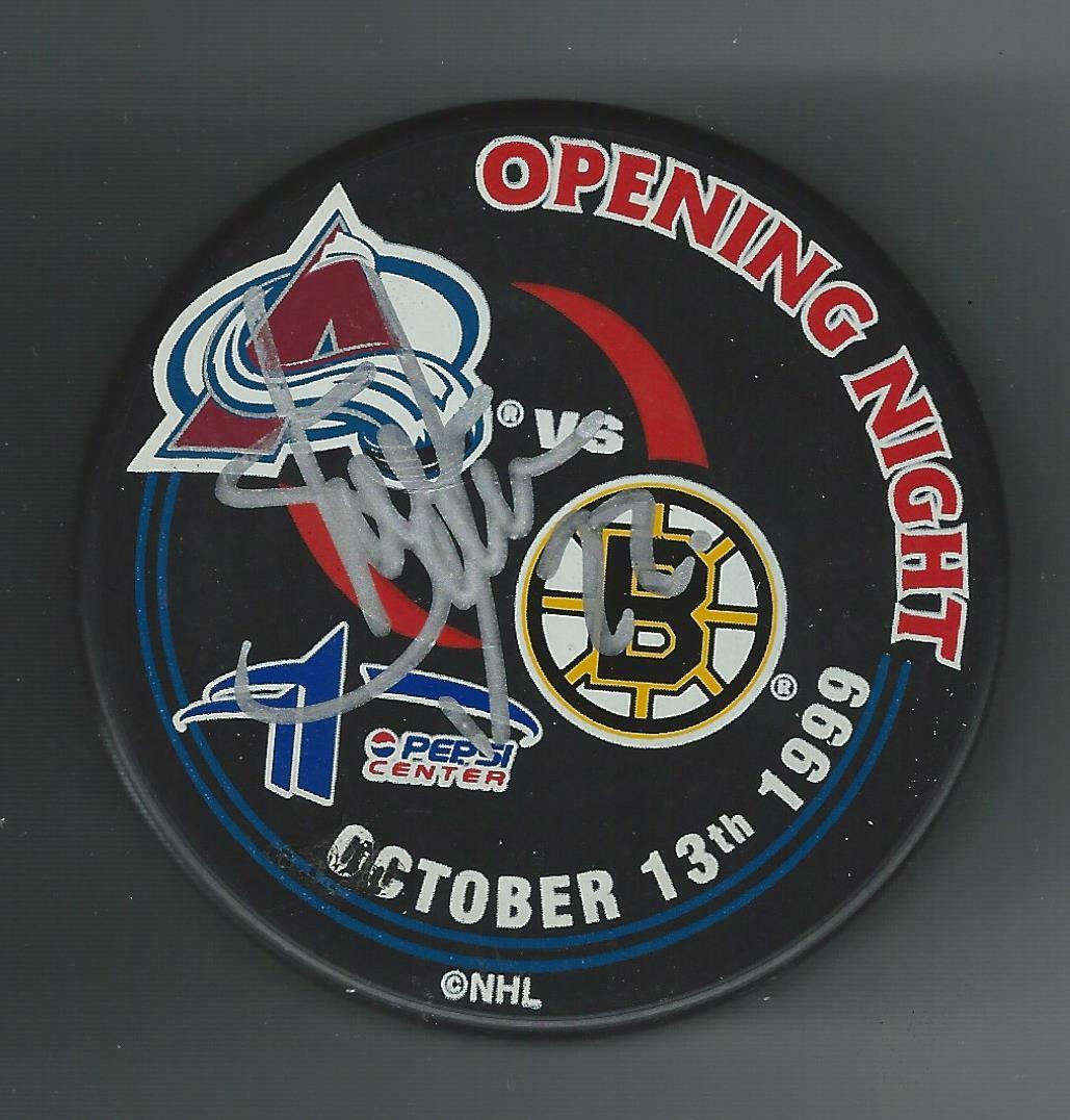 Shean Donovan Signed Colorado Avalanche 1999 Opening Night Puck