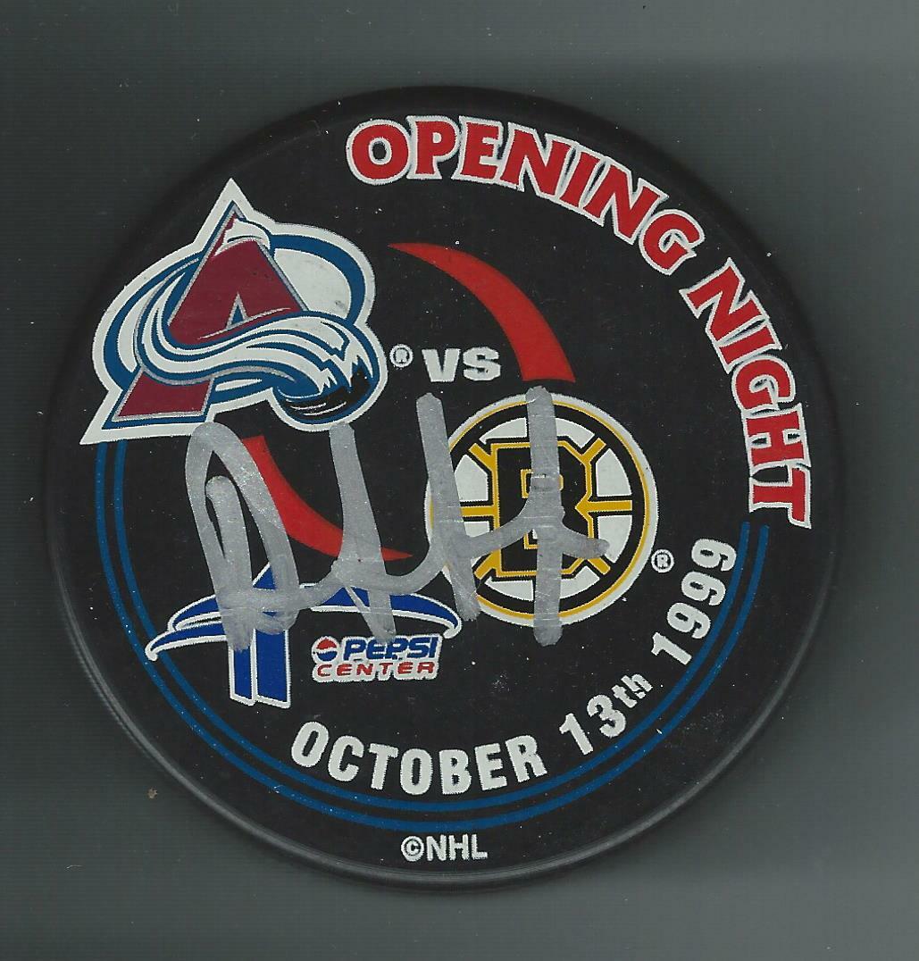 Dave Andreychuk Signed Colorado Avalanche 1999 Opening Night Puck