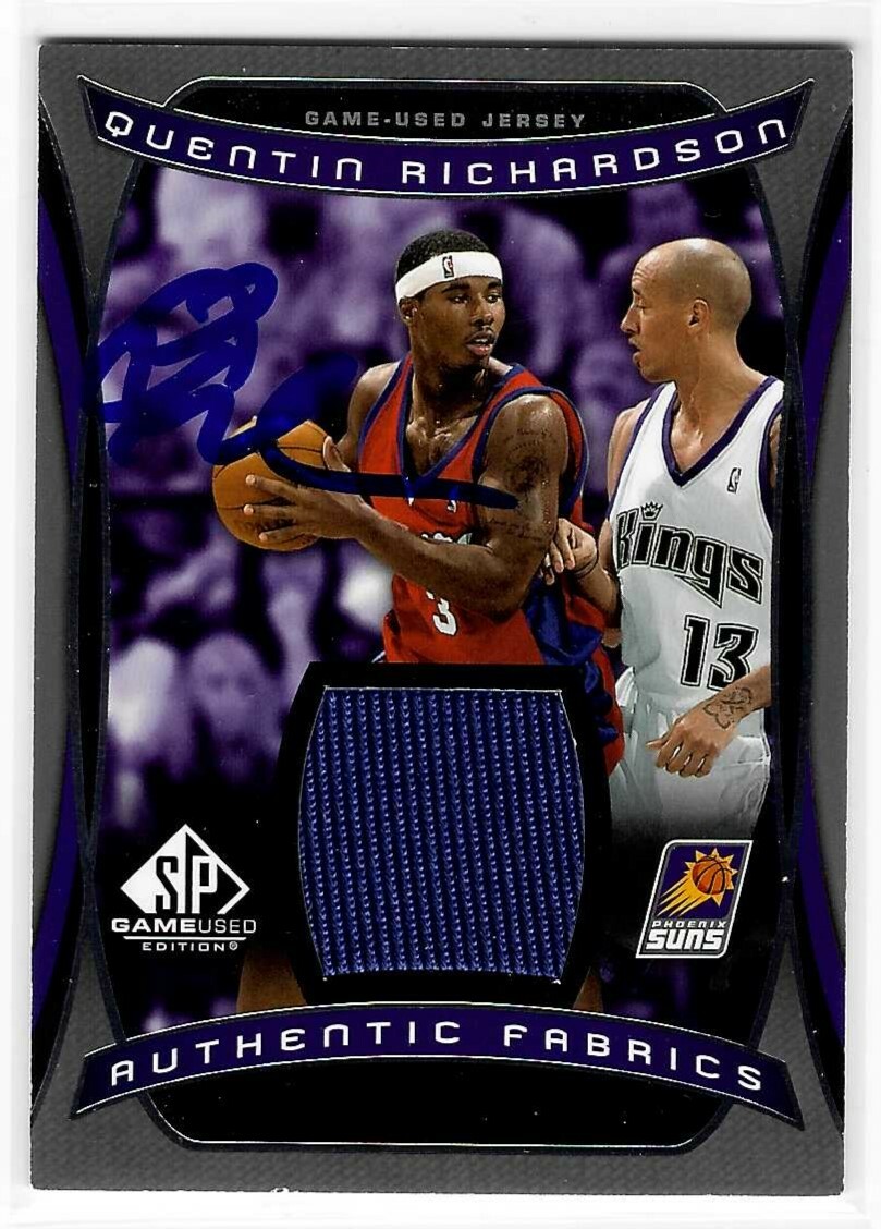 Quentin Richardson Signed 2004/05 SP Game-Used Jersey Card #AF-QR