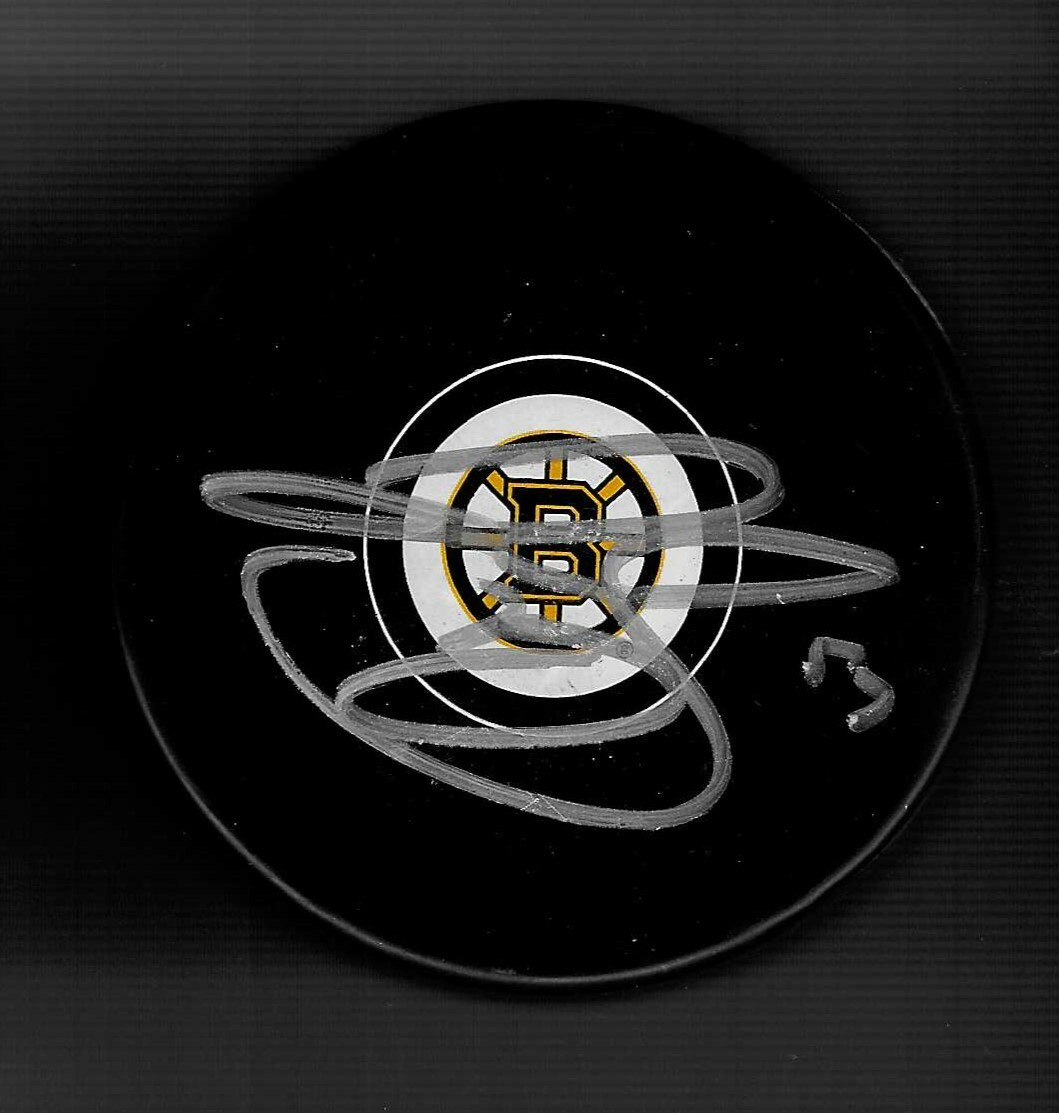 Jordan Sigalet Signed Boston Bruins Puck
