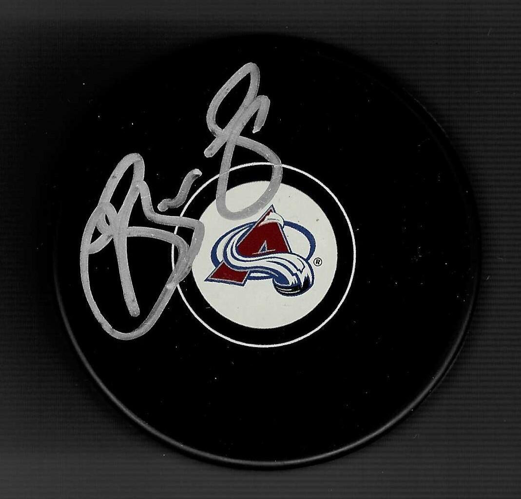 Shane Bowers Signed Colorado Avalanche Puck