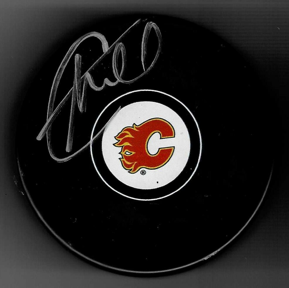 Craig McDonald Signed Calgary Flames Puck