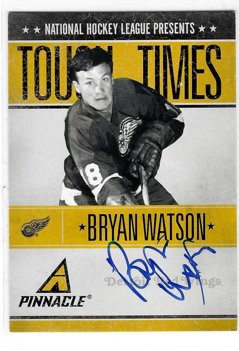 Bryan Watson Signed 2010-11 Pinnacle Tough Times Card #BW