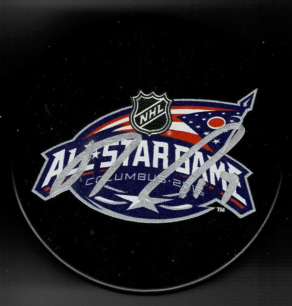 Ryan Johansen Signed 2015 NHL All Star Puck Columbus Blue Jackets