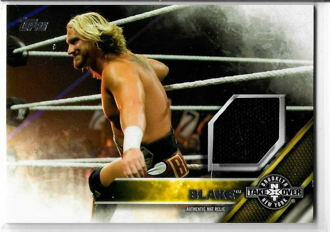 Blake 2016 Topps WWE NXT Authentic Event Used Matt Relic Card  078/199