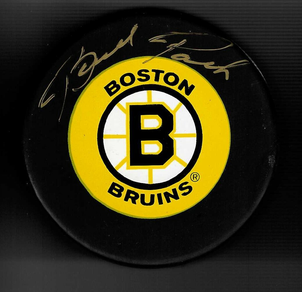 Brad Park Signed Boston Bruins Trench Puck