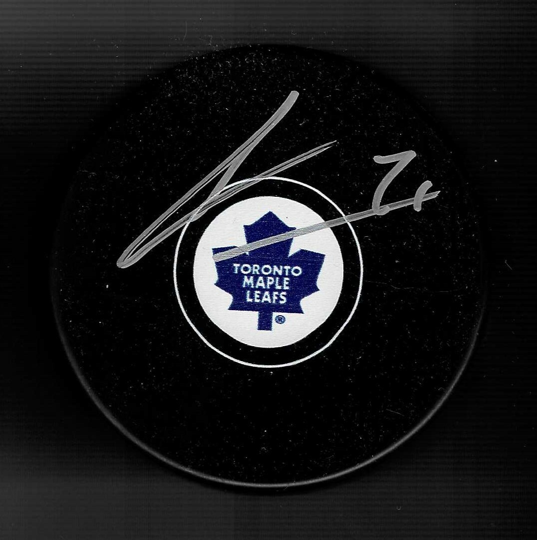 James van Riemsdyk Signed Toronto Maple Leafs Puck