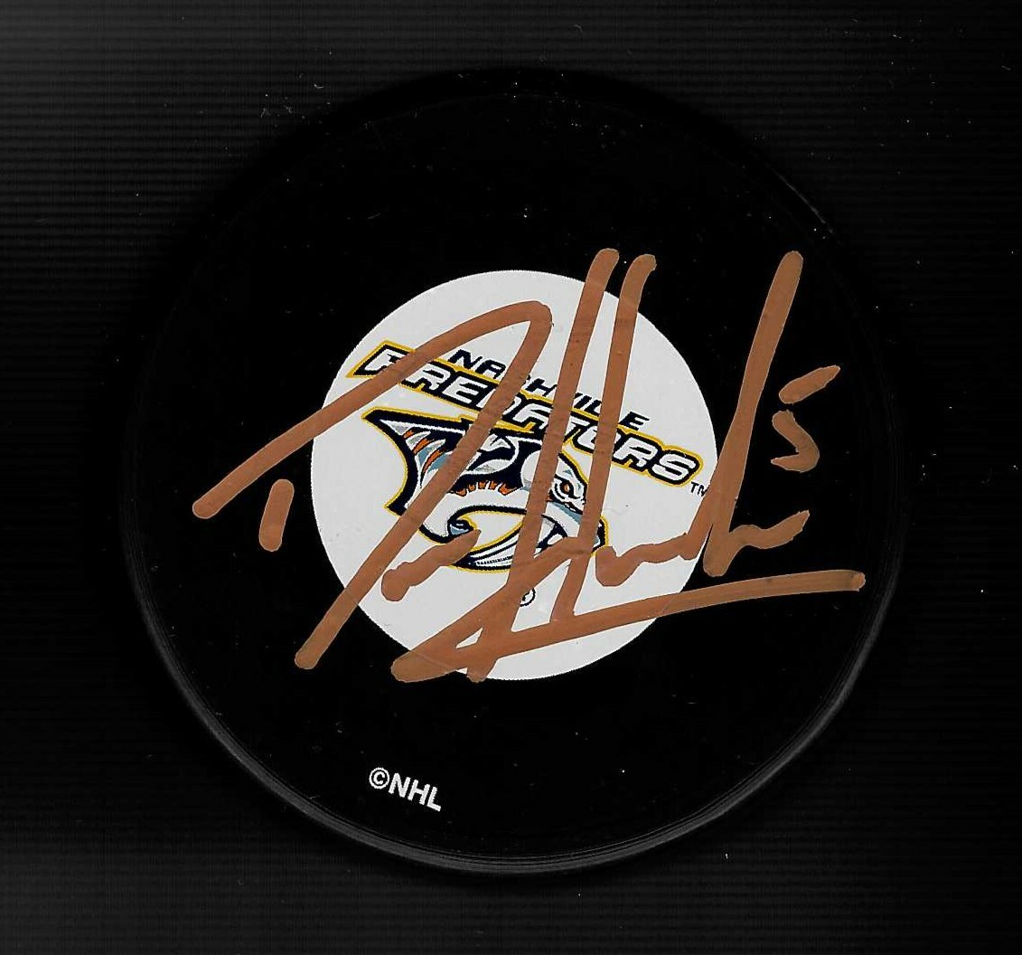 Dan Hamhuis Signed Nashville Predators Puck