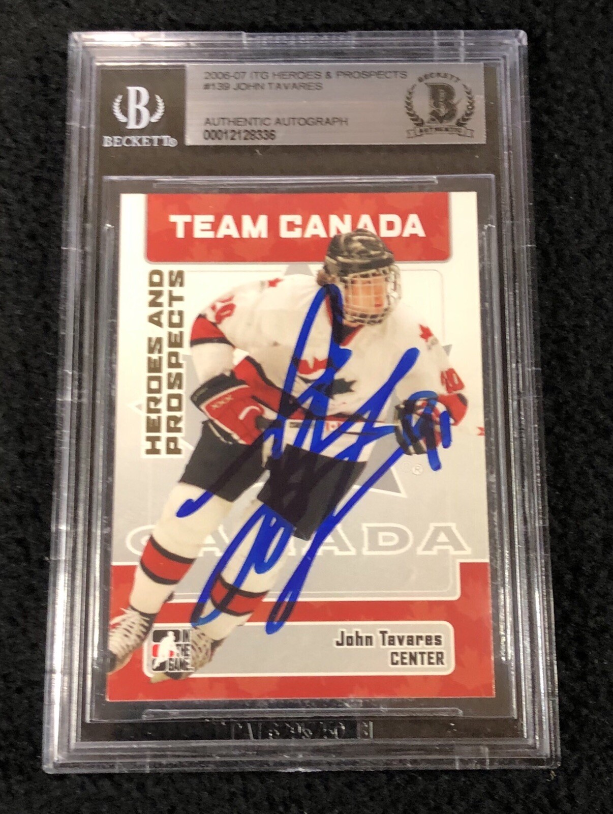 John Tavares Signed 2006/07 Heroes And Prospects Card #139 Beckett Certified