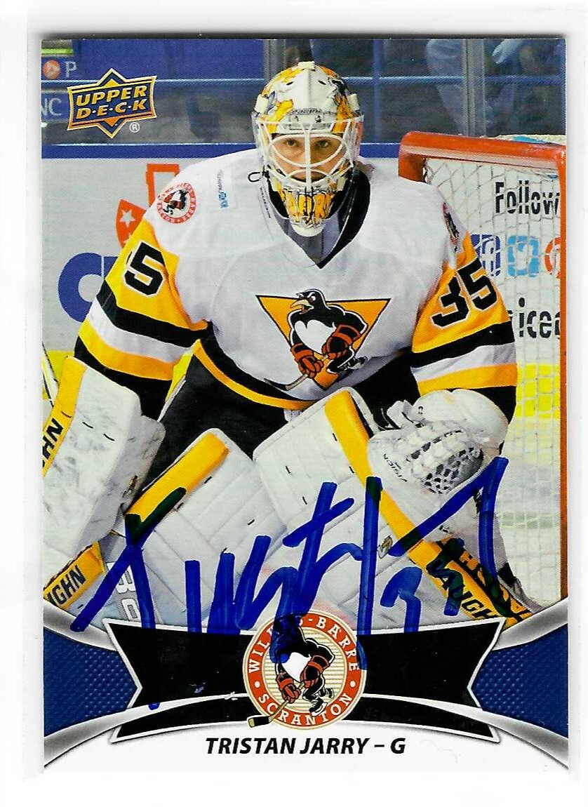 Tristan Jarry Signed 2016/19 Upper Deck AHL Card #133