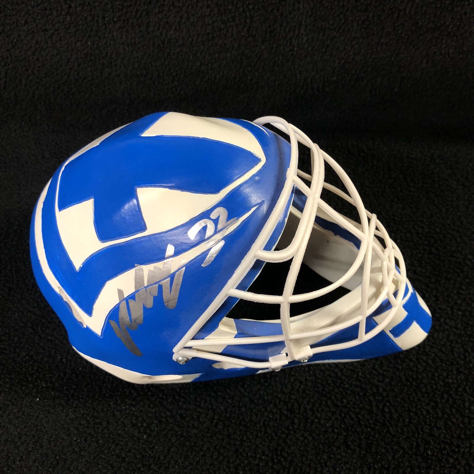 Kari Lehtonen Signed Finland Custom Ceramic Mini Goalie Mask Atlanta Thrashers