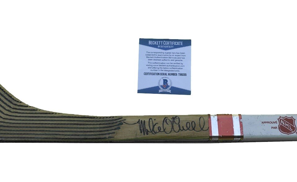 Mike O'Connell Signed Detroit Red Wings Game Issued Louisville Stick Beckett COA
