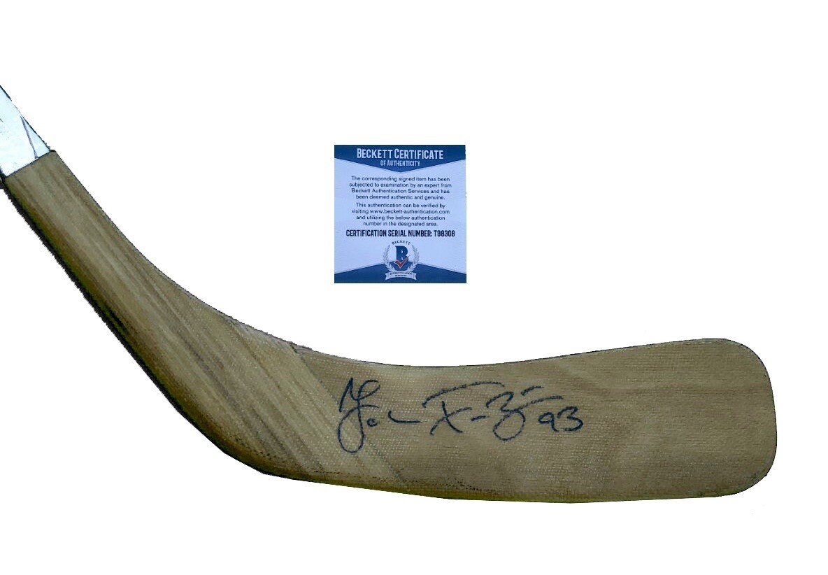 Johan Franzen Signed Detroit Red Wings Sher-Wood Junior Stick Beckett COA