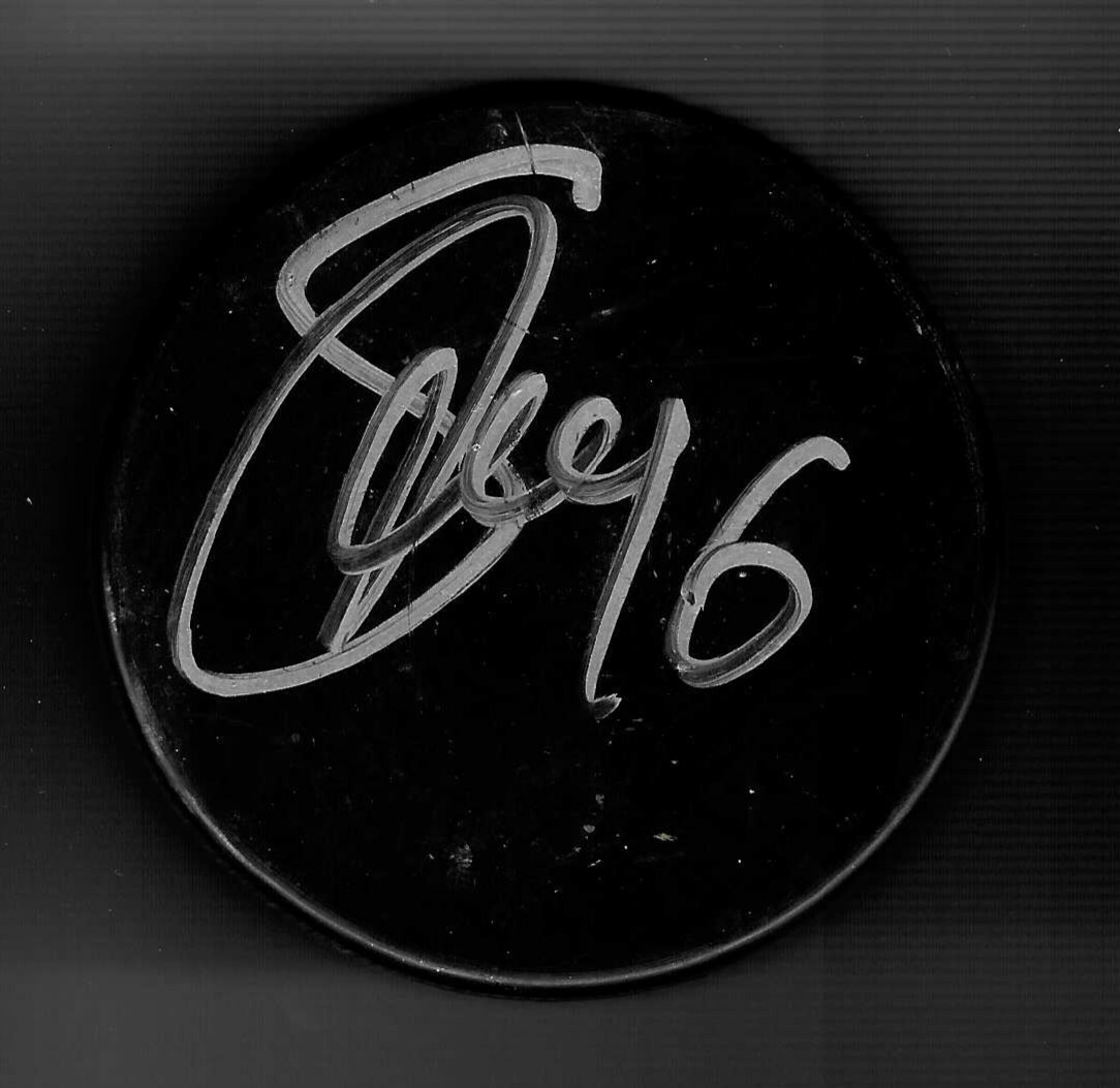 Marco Sturm Signed Blank Puck San Jose Sharks Boston Bruins Capitals Canucks