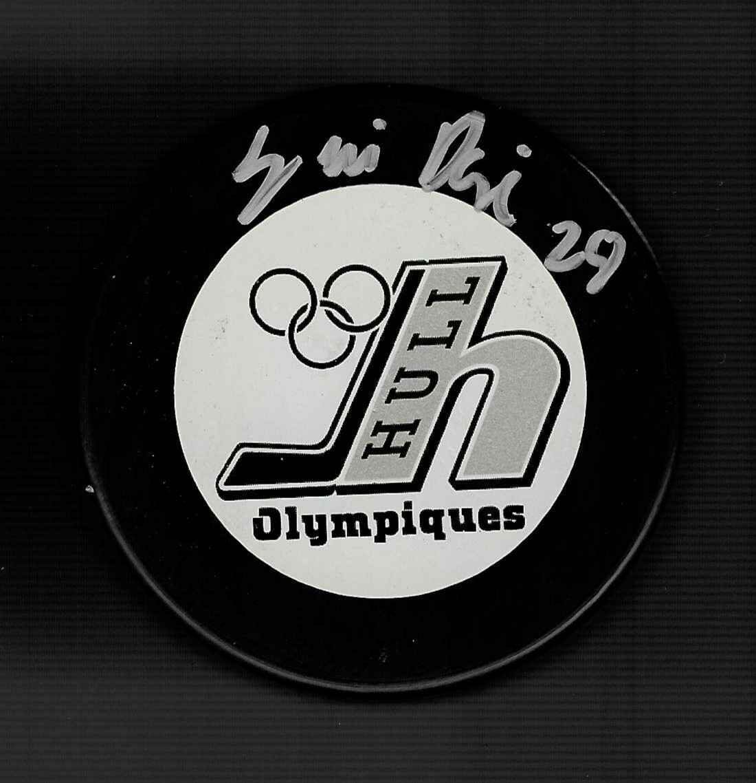 Eric Daze Signed Hull Olympiques Puck Chicago Blackhawks