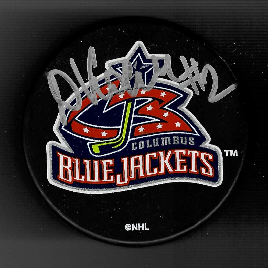 Duvie Westcott Signed Columbus Blue Jackets Souvenir Puck